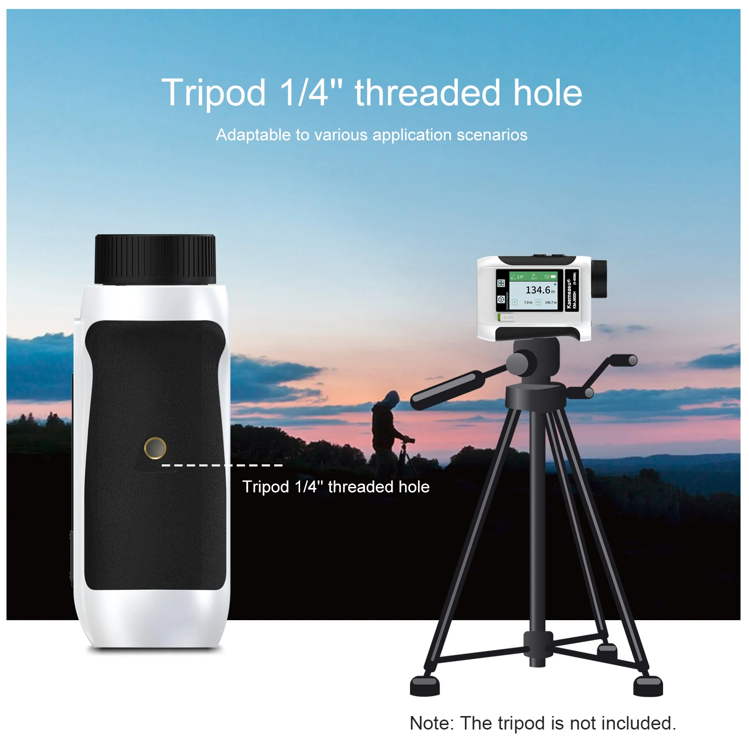 Laser Rangefinder Laser Distance Meter 600M /800M /1200M /1500M Golf Rangefinder Distance Meter LCD Touch Screen 6.5X Magnification USB Rechargeable Range Finder