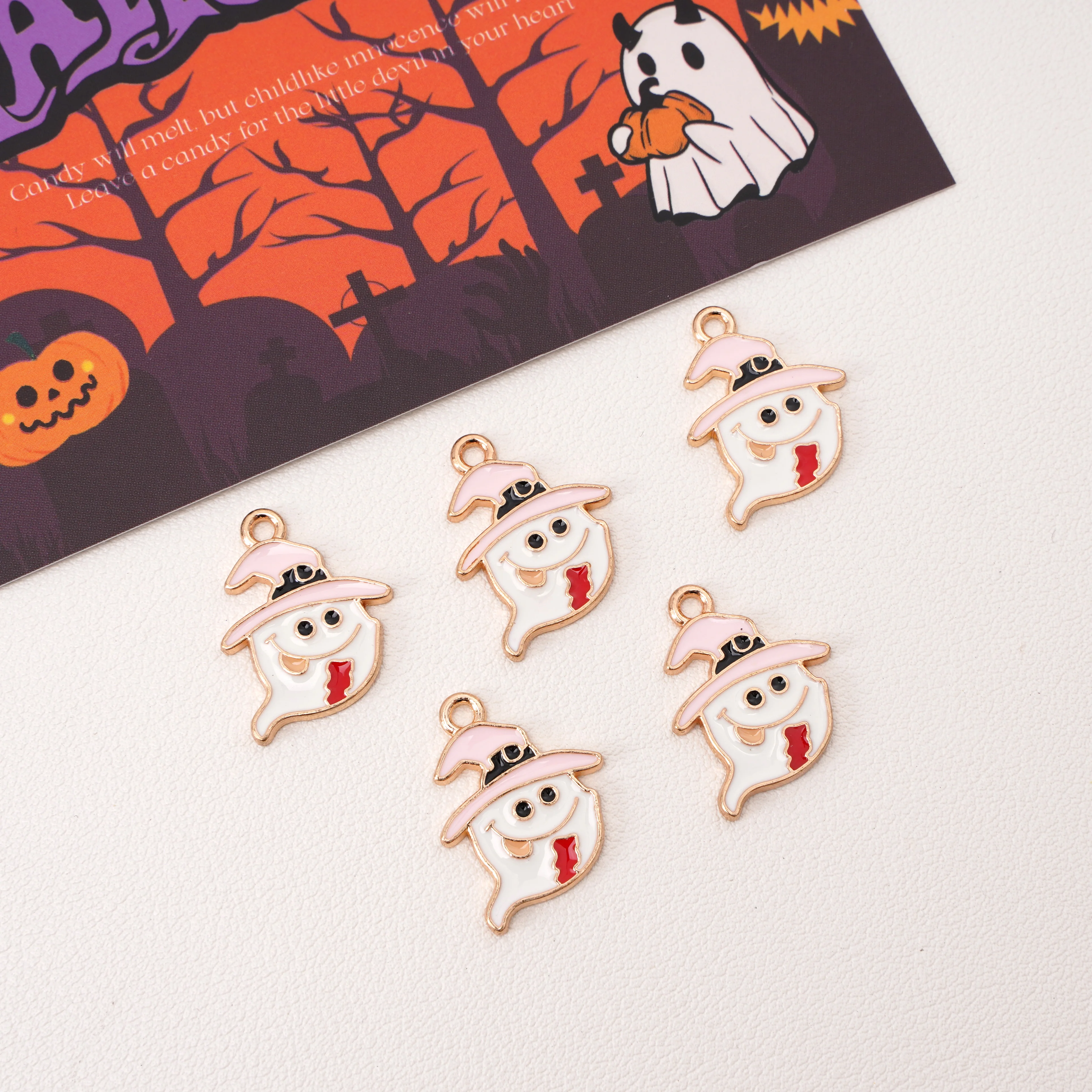 Mode handgemachte Halloween Perlen Armband für Frauen Cartoon Spinne Fledermaus Charms Armband Mädchen Party Festival Schmuck Geschenke ﻿ – Detail 9