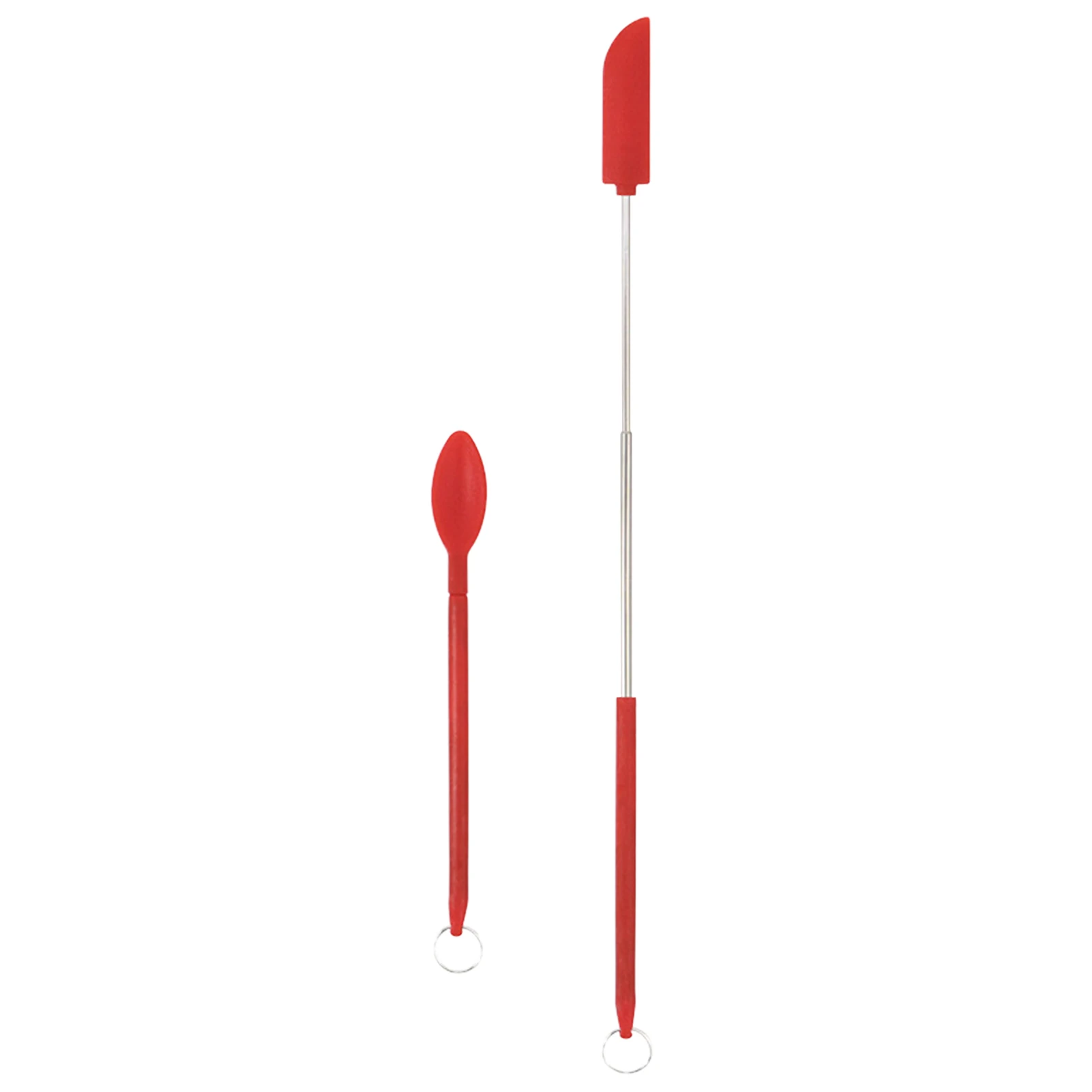 Mini spatule télescopique en silicone pour la cuisine, cuillère à cuillère,  petite spatule, arrête Assad, 2