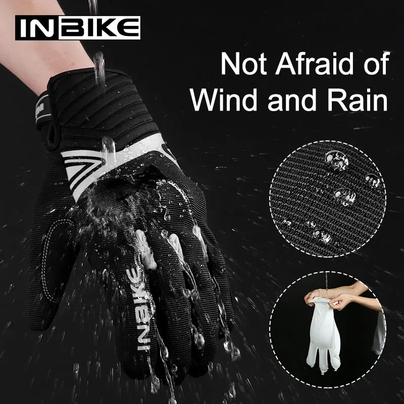 INBIKE Winter Motorcycle Gloves for Men Hard Shell Motorbike Gloves for Riding Touch Screen Racing Motocross Gloves Shockproof 2