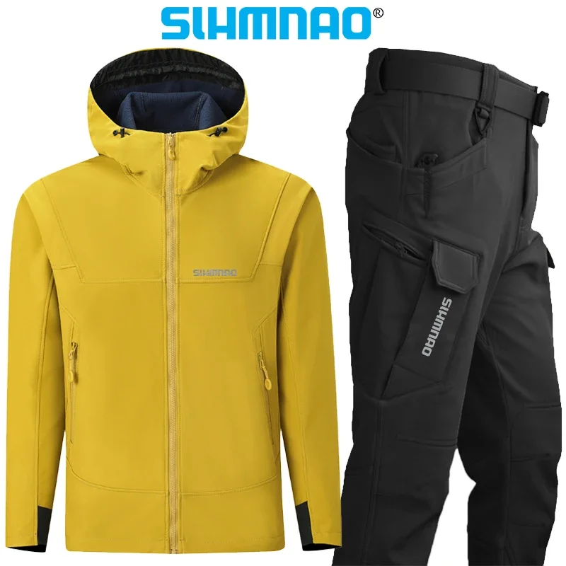 Fishing Jacket, Windproof and Waterproof Soft Shell, Men's and Women's Outdoor Hooded Jacket, Top, Cycling Jacket