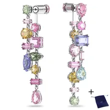  SWA 2022 Original Fine Jewelry Set Shiny Crystal Earrings Necklace Bracelet Ladies Romantic Gift Wholesale Free Shipping 