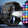 LIGE 2024 Bluetooth Call Smart Watch Men Women Full Touch Screen Sports Fitness Watch Three Lights Flashlight Ladies Smartwatch 1
