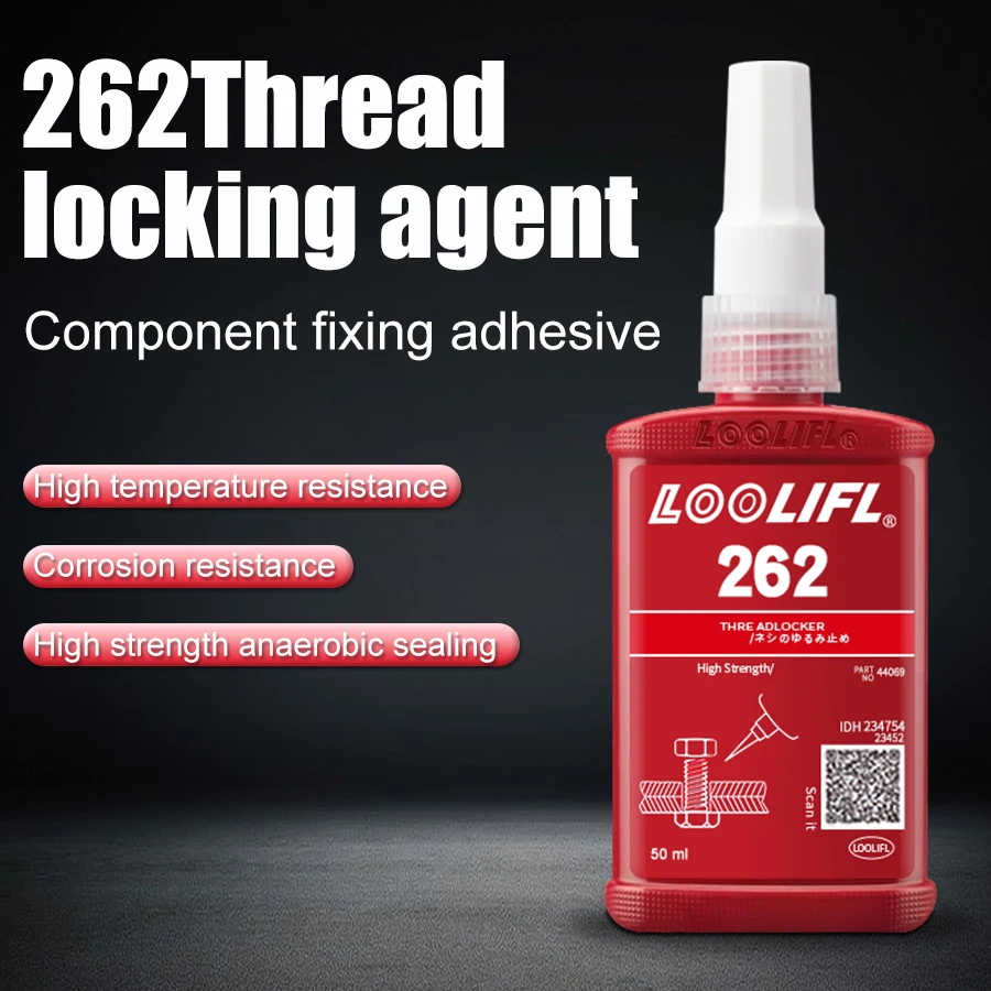LOOLIFL 50ml 262 Threadlocker, anaerobic adhesive, anti-loosening agent, suitable for mechanical reinforcement, to prevent rust 4