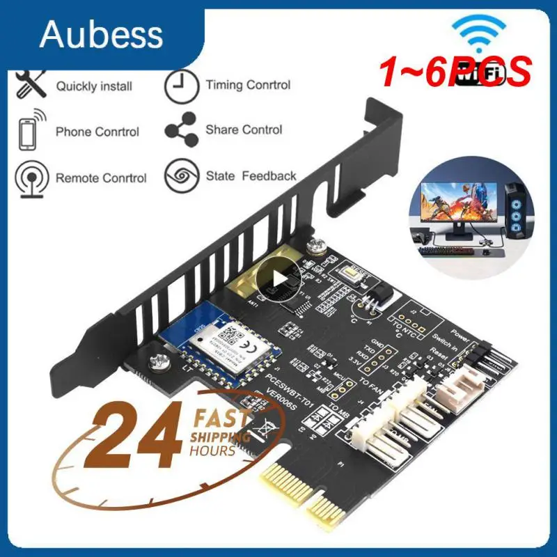 

1 ~ 6 шт. переключатель питания Tuya Wifi для ПК переключатель сброса 1X PCIE карта для Destop компьютера APP пульт дистанционного управления Поддержка Alexa Home