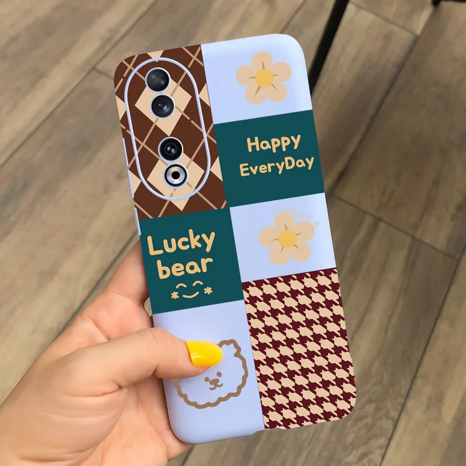 Fashion Leopard Painted Matte Soft Phone Case for Huawei Honor 90 Series
