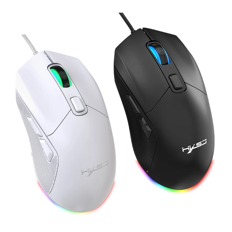 

Mouse with Detachable Rear Cover Backlit Adjustable DPI for Laptop PC