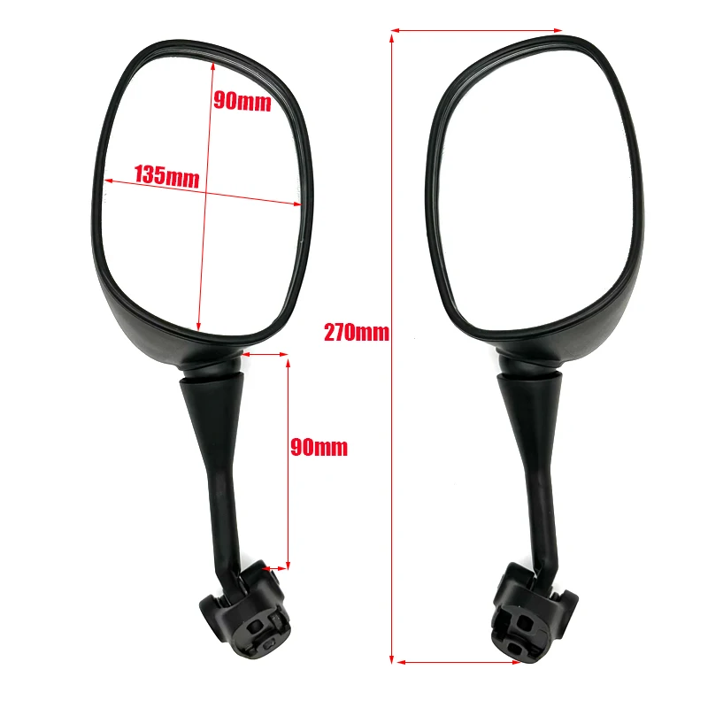 Sleek Motorcycle Rearview Side Mirrors