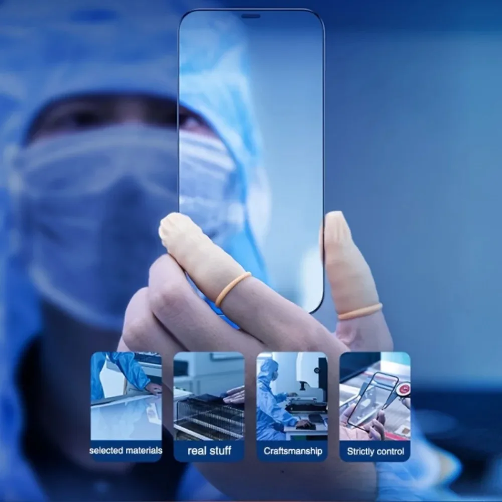 Фото Защитное стекло 30D с полным покрытием для iPhone, 3 шт., Защита экрана для IPhone 15, 13, 12, 11, 14 PRO MAX, X, XR, 7, 8, 14 Plus №3
