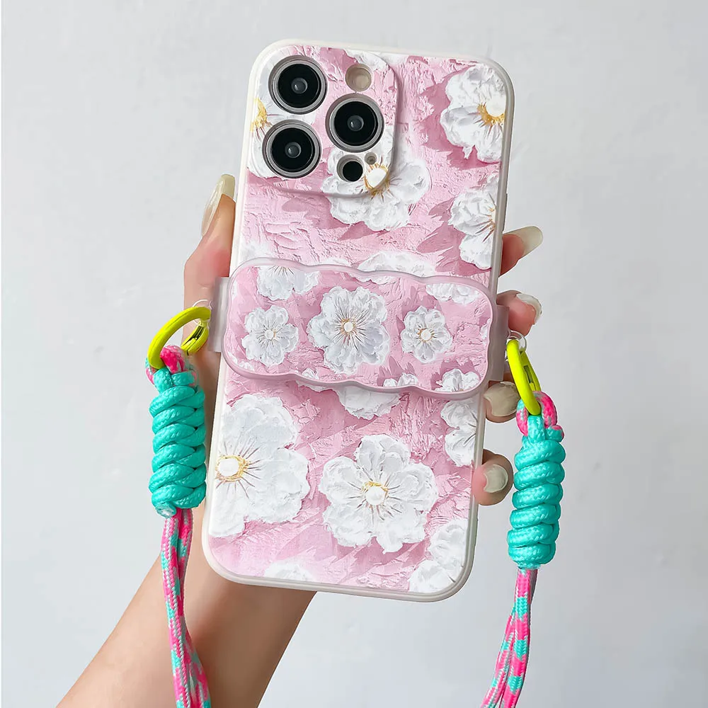 Crossbody Chain Phone Strap with Back Clip Case