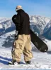 Men and Women's Oversized Ski Pants Waterproof Breathable Thermal Fleece Lining Snowboard Winter Overalls  Pants 5