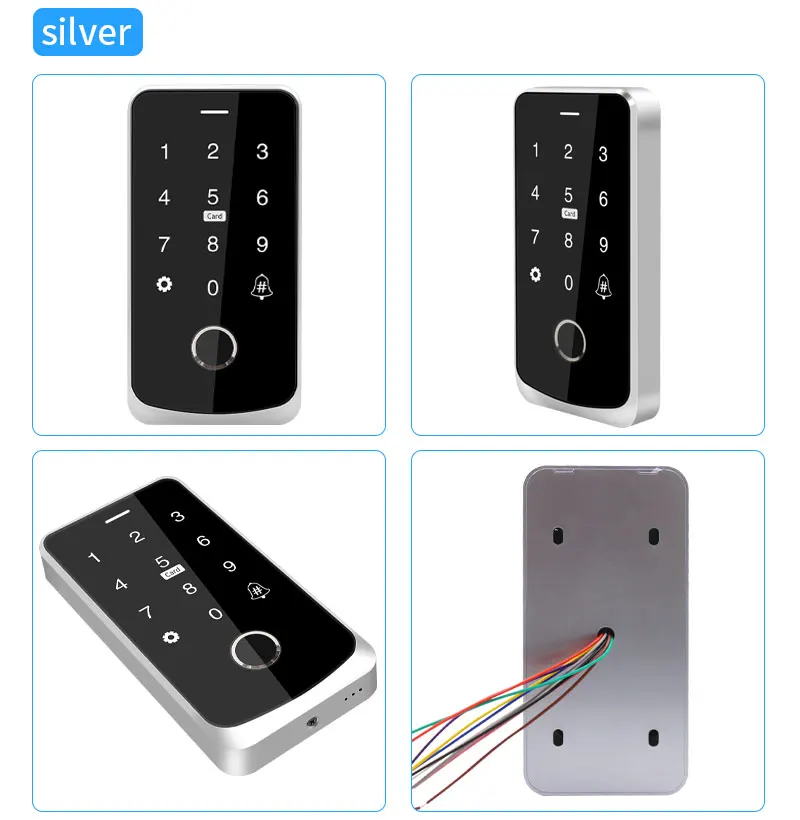 Waterproof Bluetooth Tuya APP Fingerprint Access Controller Standalone RFID Keyb