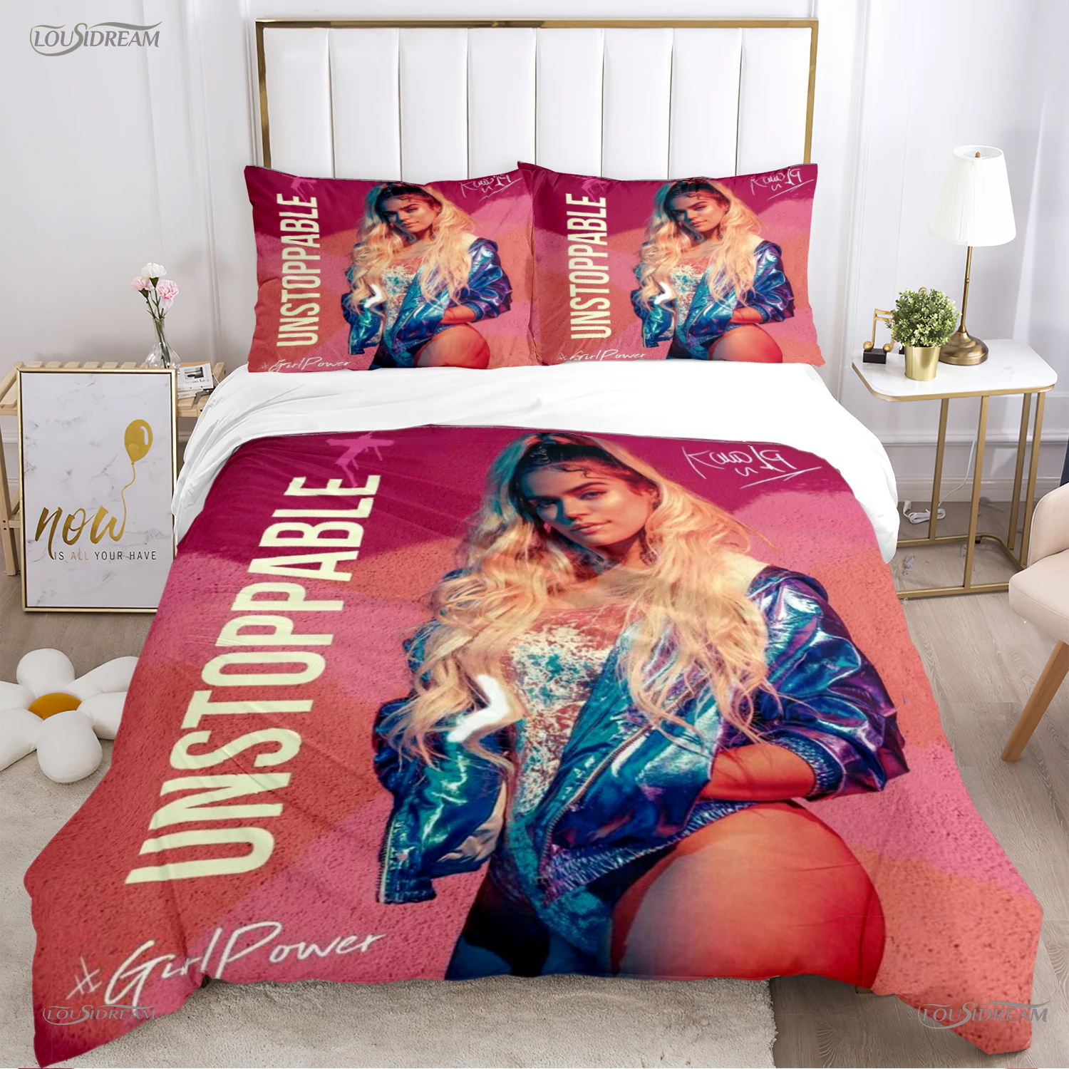 Sexy Karol G Singer All Season Duvet Cover Comforter Bedding set Soft Quilt Cover and Pillowcases Teens Single/Double/Queen/King 5