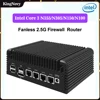 Firewall Computer Soft Router Intel i3 N305 N355 N150 N100 Mini PC Case DDR5 4xi226-V 2.5G LAN Fanless Proxmox ESXi Host Server 1