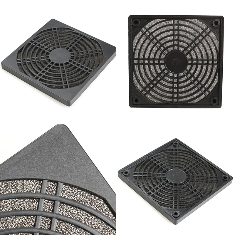 120mm PC Computer Fan Cooling Dustproof Dust Filter Case Aluminum Plastic Nylon Grill Guard