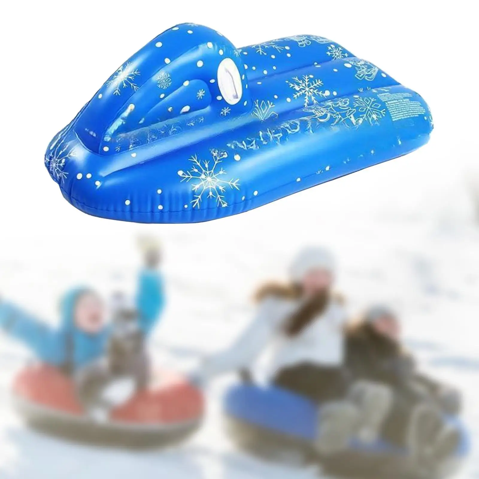 Snow Boat Sled Winter Inflatable Snow Tube PVC Snowflake Kids Sled Heavy Duty Circle Games Raft Children Skating Tool
