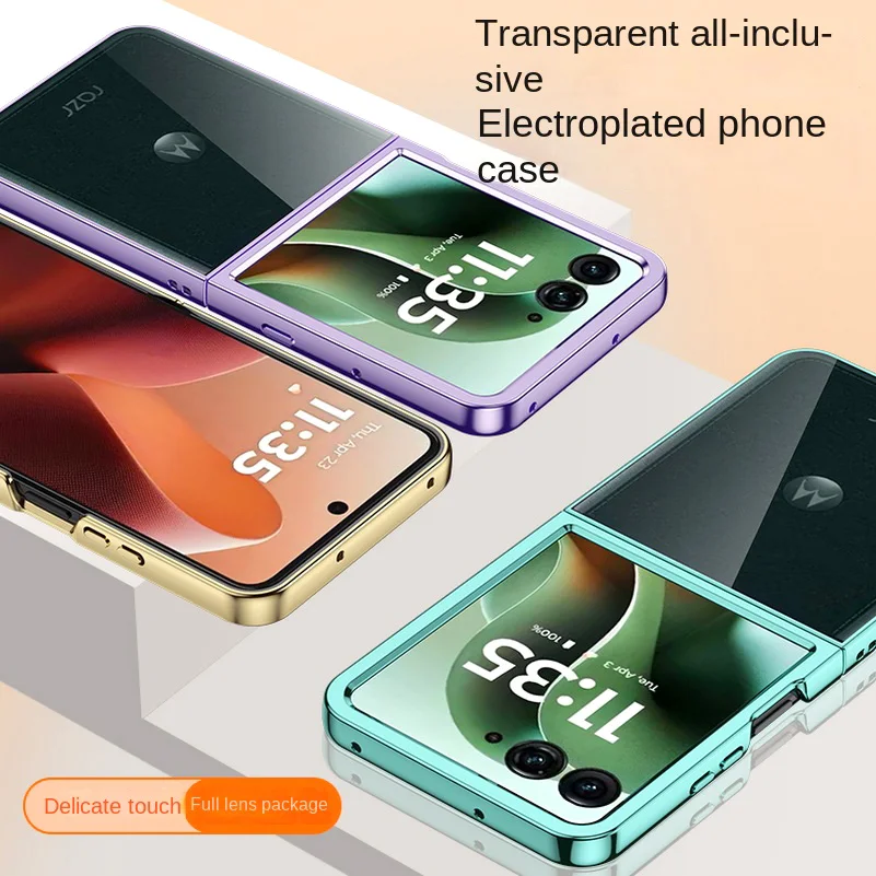Ultra Thin Electroplated Transparent Shockproof Phone Case - Hard PC Cover