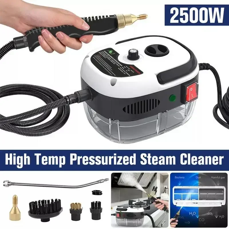 2500W Steam Cleaner,Steam Cleaner for Cars，2500W Handheld High-Temperature Pressurized Steam Cleaner 6