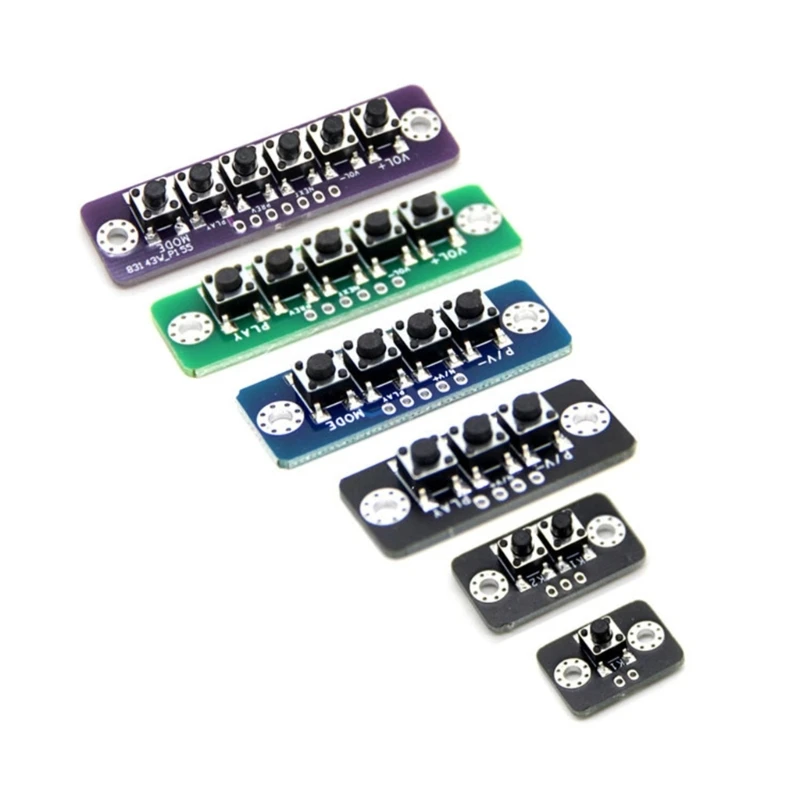 

1/2/3/4/5/6Bit Independent Button Module DIY Micro Switches Board for Customizable Bluetooth-compatible Devices Drop Shipping