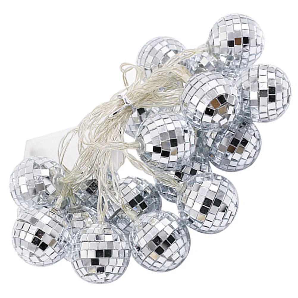 

1 Set of Disco Ball String Light Wall Room String Light Indoor Hanging Light Disco Light String Decor