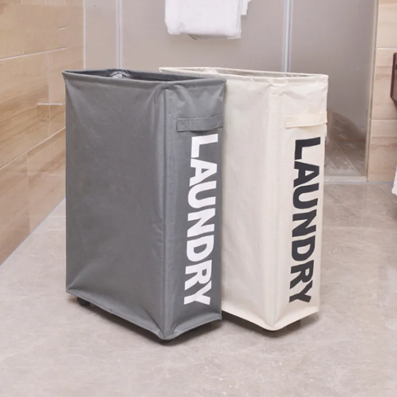 Roller Dirty Clothes Basket Clothes Storage Bag Yoga Storage Basket Household Classification Box Foldable Laundry