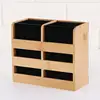 Cutlery Storage Box Minimalist Tableware Storage Holder Box Household Multi-functional Large Capacity Bamboo Utensil Organizer 2