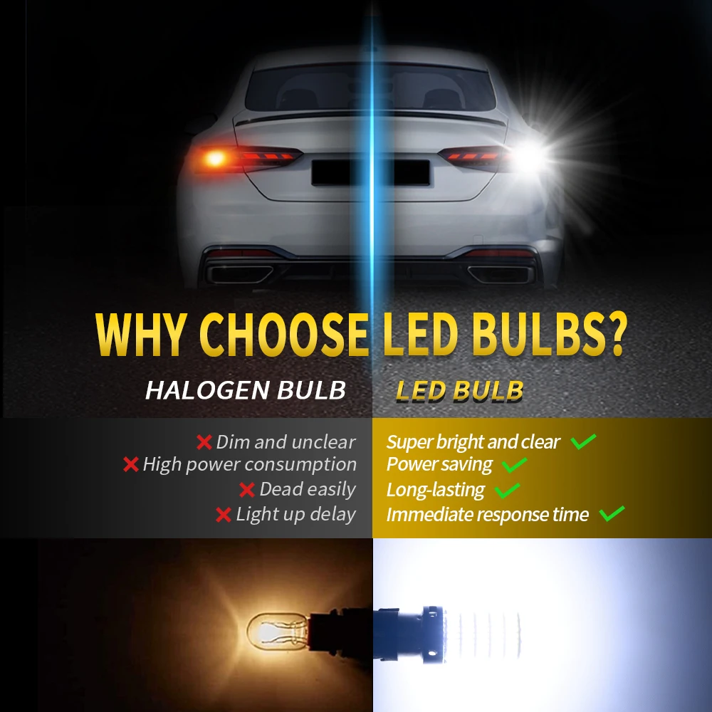 2X LED  1156 BA15S P21W BAU15S PY21W 4014 150SMD 1157 BAY15D P21/5W 7440 7443 3156 3157    õ 12V