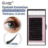 Qeelasee 0.20 Thickness Classic Round lashes B/C/D/CC/DD All Curl 1