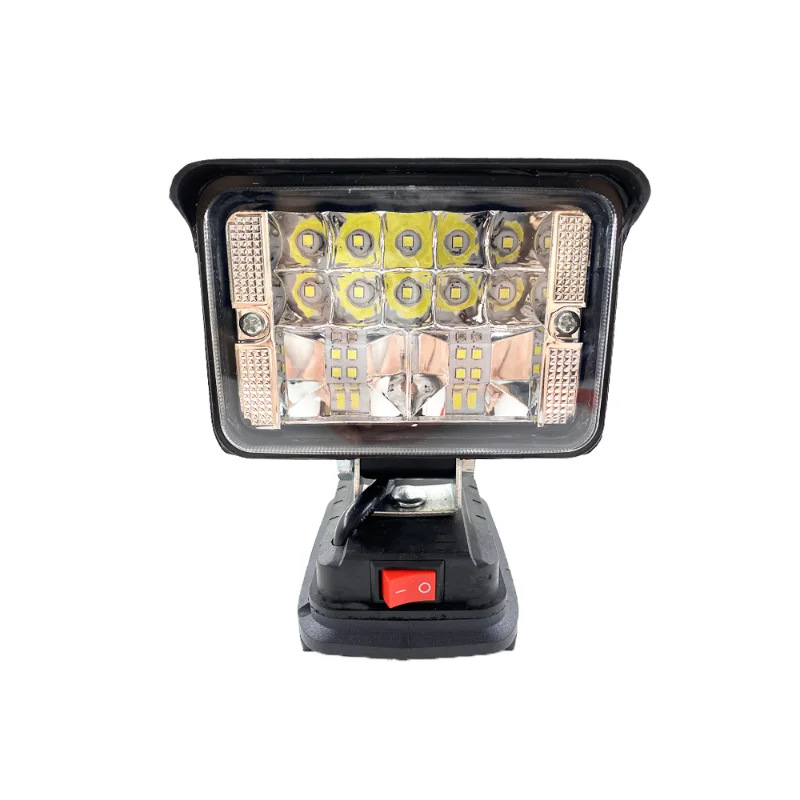 작업등 LED 램프 Makita/Dewalt/Milwaukee 18V 리튬 이온 배터리 무선 비상 투광 램프 휴대용 손전등, 마키타 디월트 밀워키 작업등