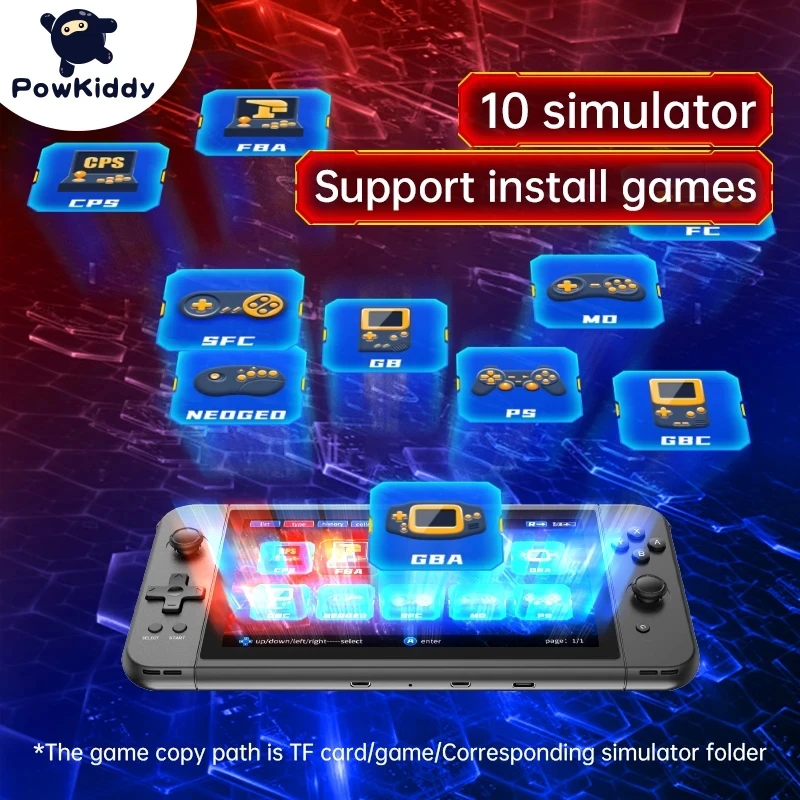 new-powkiddy-x70-handheld-game-console-7-inch-hd-screen-retro-game-cheap-children's-gifts-support-two-player-games