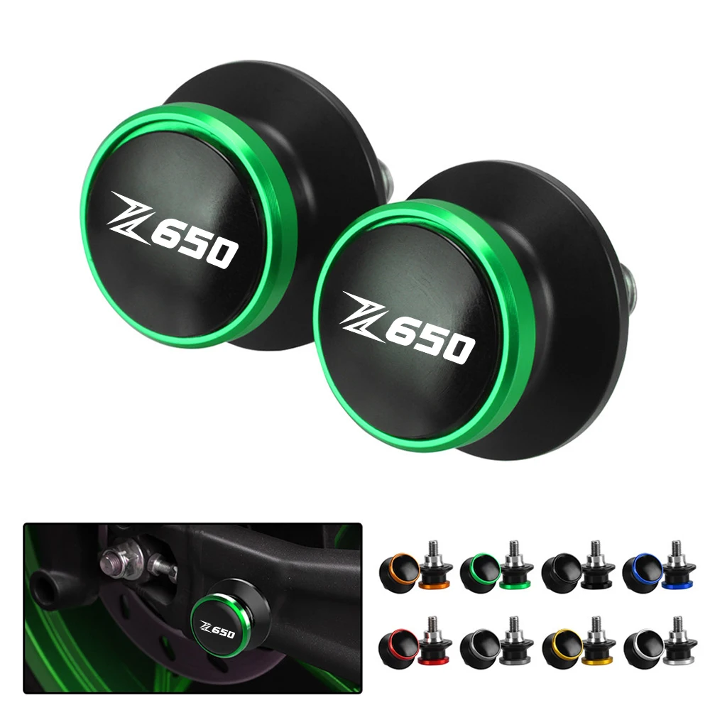 

For Kawasaki Z650 Z 650 2015-2023 2022 2021 2020 2019 2018 2017 2016 Motorcycle Rear Wheel Swingarm Spool Slider Stands Screw