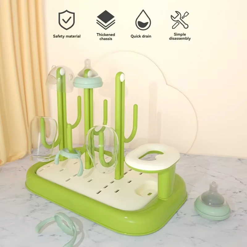 Bottle Drying Rack, Drain Bottle Rack, Drying Brush, Pacifier Brush Holder