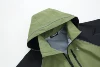 RANDY SUN Unisex Rain Jacket Mens Waterproof With Hood, Women's Raincoats, Reflective Lightweight Windbreaker 5