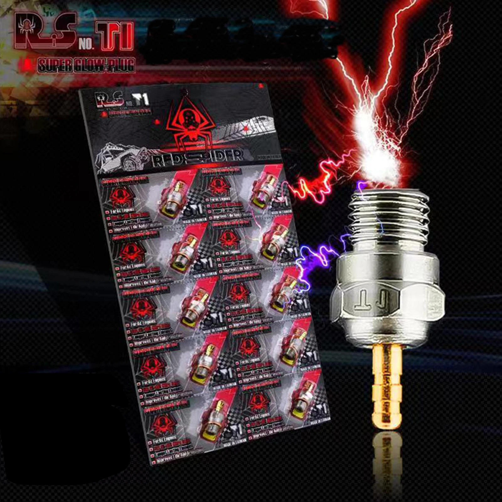 10 Bougies Glow Plug #3 N3 Pour Moteur Nitro RC - Compatible Traxxas, OS, Etc. - Neuf