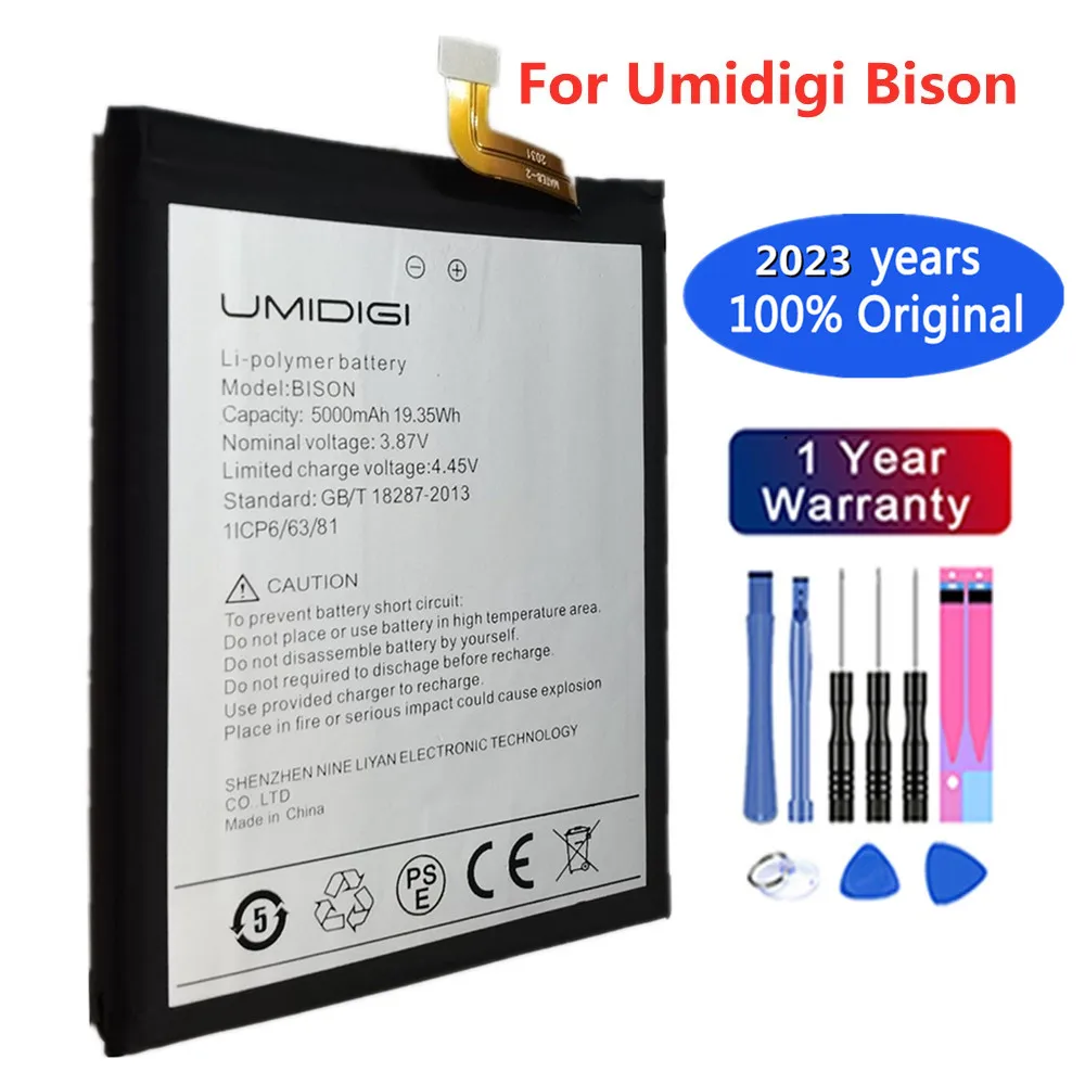 

Новый оригинальный аккумулятор Umidigi Bison 5000 мА/ч для UMI Umidigi BISON высокое качество Мобильный телефон запасная батарея для смартфона
