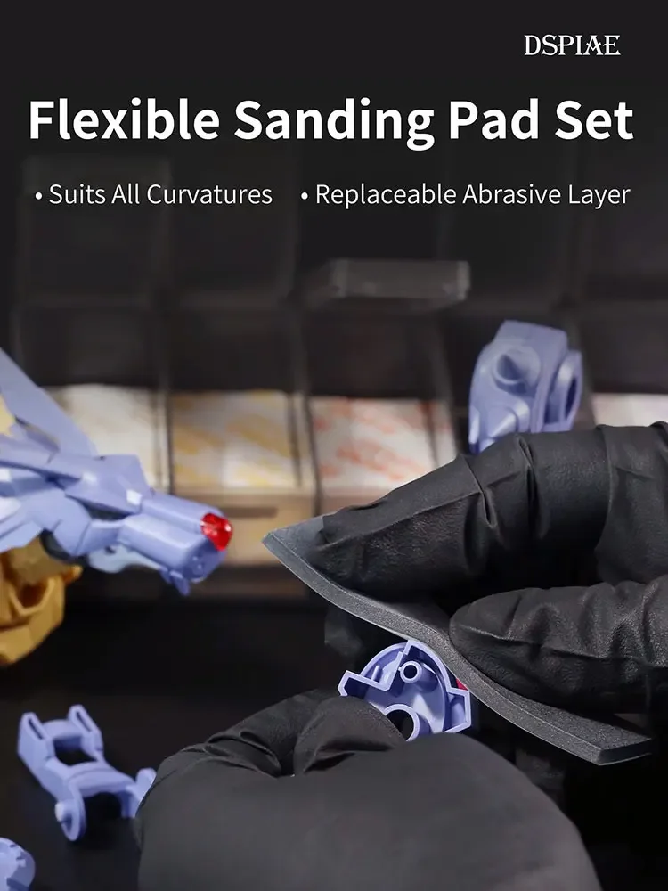 DSPIAE Assembly Polishing Tool FS180-2500 # Flexible Curved Surface Adhesive Free Flexible Polishing Plate Set