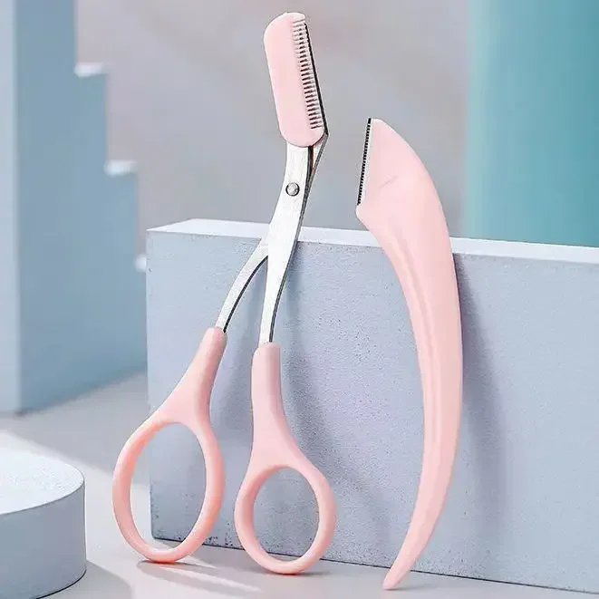 Coltello Per Rifinire Le Sopracciglia Rasoio Per Sopracciglia Per Le Donne Forbici Professionali Per Sopracciglia Con Pettine Accessori Per Raschietto