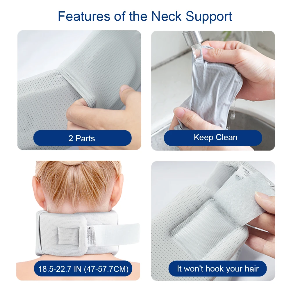 Adjustable Neck Support Sleeve for Travel and Sleep