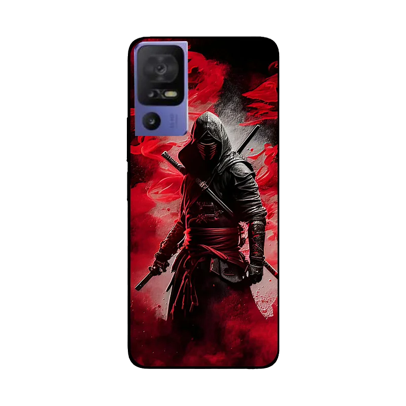 Floral Wolf Soft Silicone Shockproof Phone Case