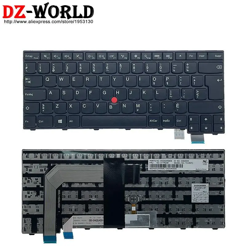 Cfr se be pt Las ch br Teclado para Lenovo Thinkpad 13 Gen g1 g2 T460s T470s s2 Laptop Original bg dk es jp tr ee sk - Imagem 5