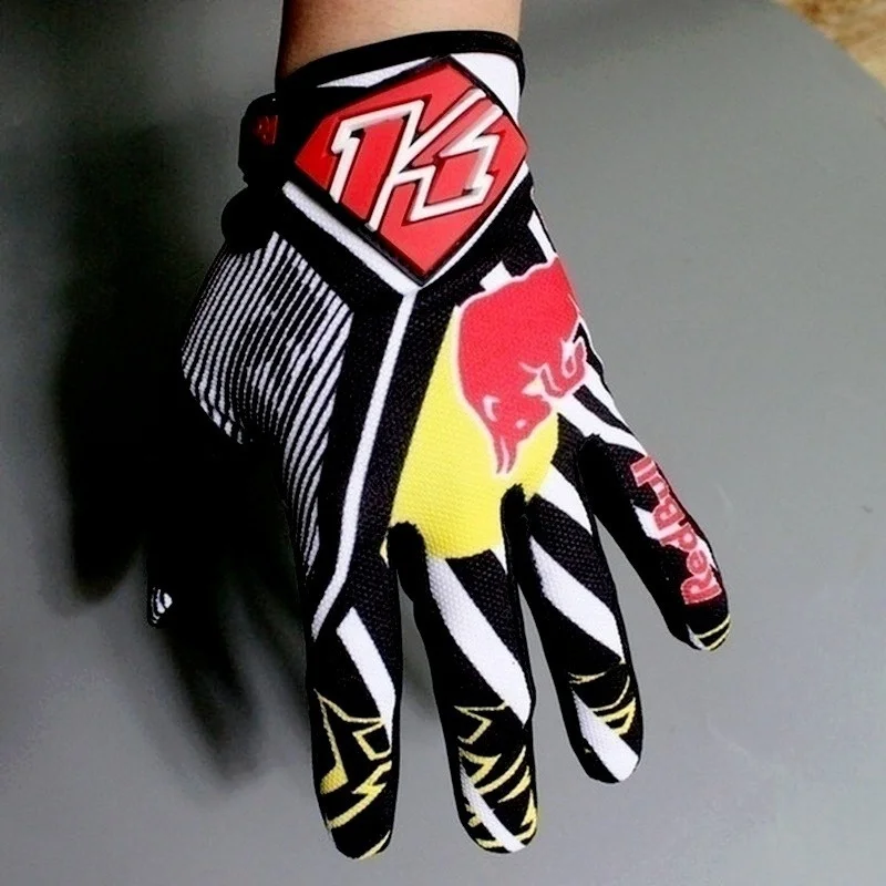 Full Finger Red Bull Racing Gloves 4