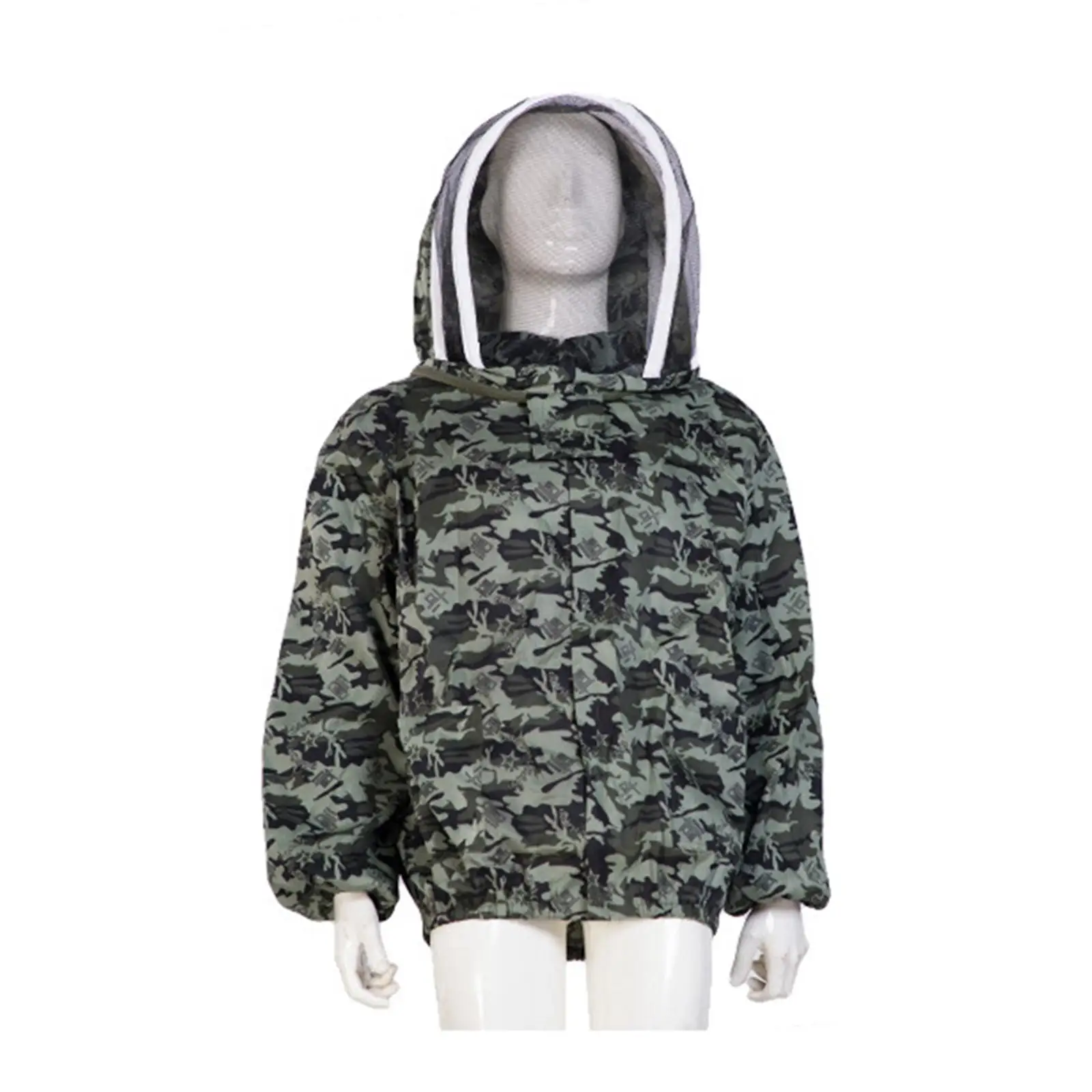Beekeeping Jacket with Fencing Veils Ventilated Jacket Hat Equip Suit Breathable Premium Beekeeper Suit Farm Smock