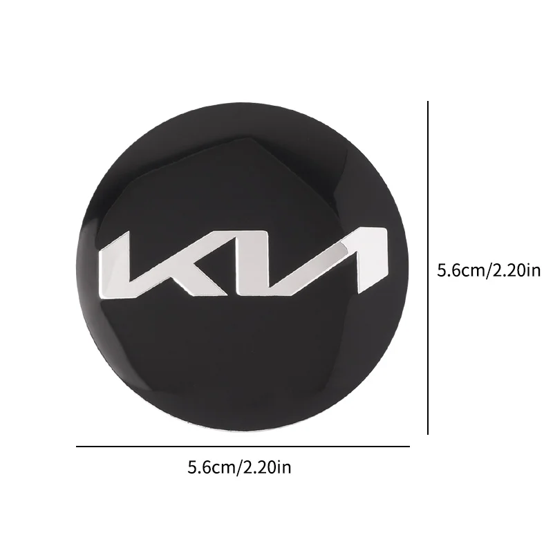 기아 스포티지 시드 피칸토 리오 프로시드 니로 5 3 4 K7 K5 K8 K3 레이 K9 용 4팩 56mm 자동차 휠 스티커