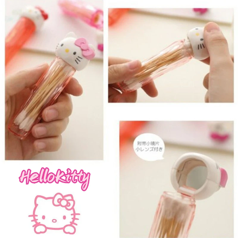 HelloKittyCartoonDollCottonSwabBoxtravelProtablecutecotton
