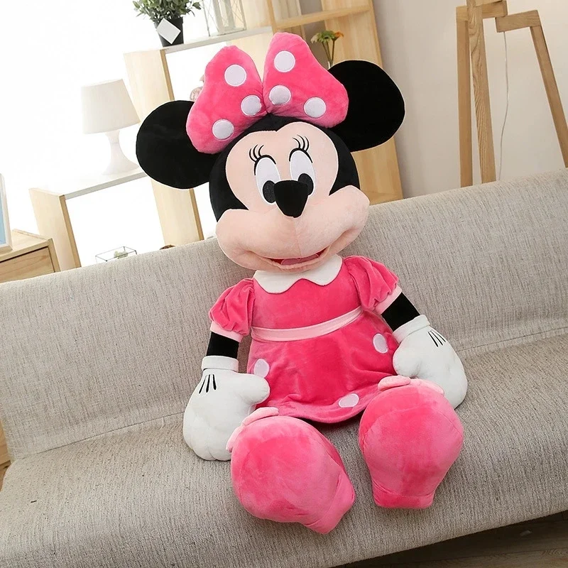 thumbnail image 1 of 40-100cm Stuffed Mickey&Minnie Mouse Plush Toy Soft Goofy Pluto Donald Duck Mickey Minnie Dolls Birthday Wedding Gifts for Kids, 1 of 5
