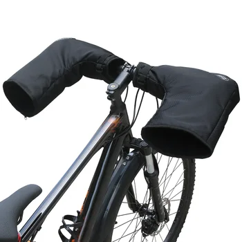 Bike Handlebar Mittens Reflective Winter Bicycle Handlebar Muffs Cold-proof & Waterproof Mountain/ Road Bike Handlebar Cover 2