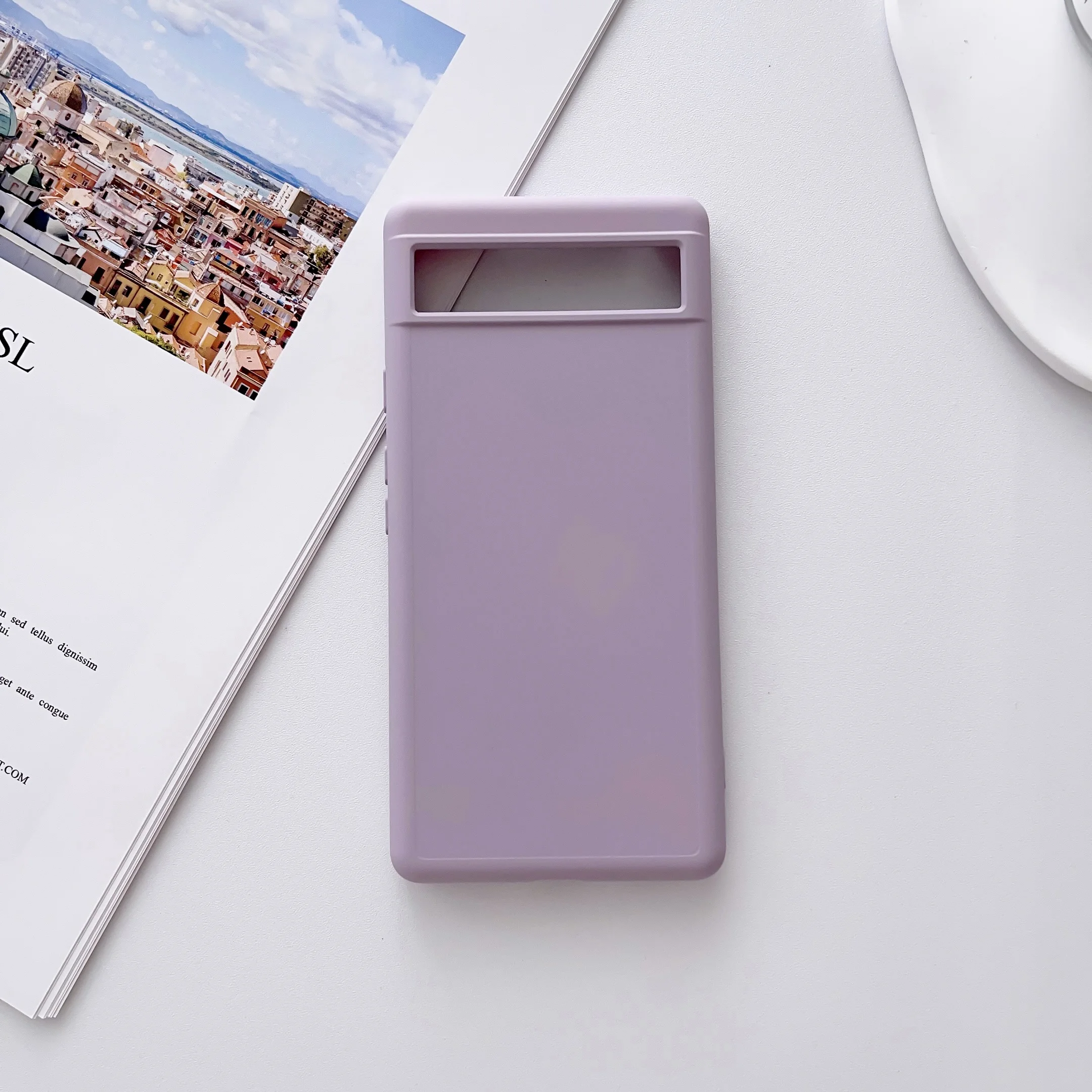 Luxury Original Liquid Silicone Soft Case - Solid Color Cover