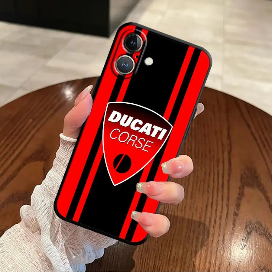 Racing D-Ducatie Motorcycle Soft Back Phone Case