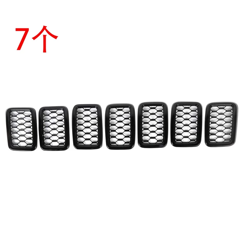 

Front Grill Mesh Inserts Rings Covers Inserts Kit For Jeep Grand Cherokee 2017 2018 2019 2020 2021