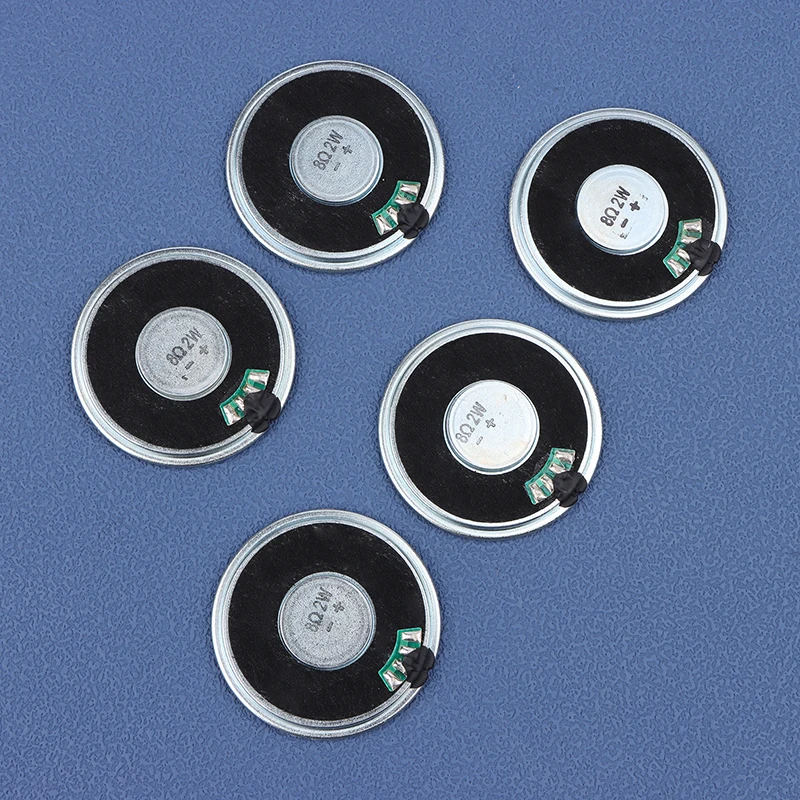 5PCS 2W 8R Speaker Mini Ultra-thin Horn Speaker Diameter 40MM 4CM, 2 Watt 8 Ohm Loudspeaker For Arduino